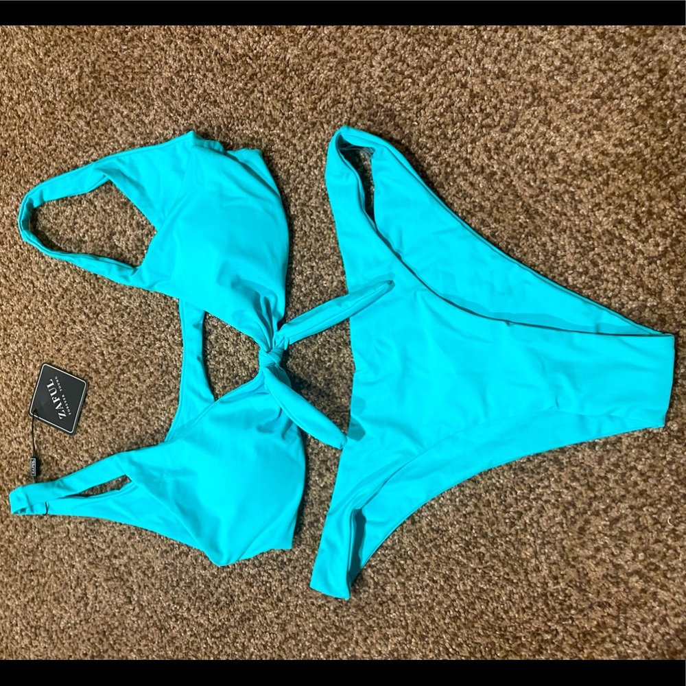 Teal bikini set